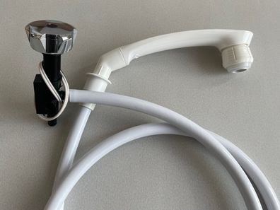 Dusch Set Nova Novo Super weiß/ chrom Schalter Wasserhahn Dusche 122720b2 NEU