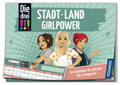 Kosmos Die drei !!! Stadt Land Girlpower – Wissensspiel Fans