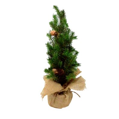 B&S Mini Weihnachtsbaum Kunstbaum im Jutesack 45 cm