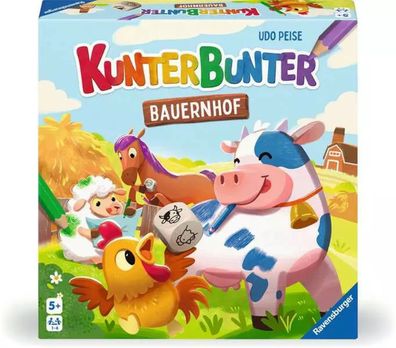 Ravensburger Kunterbunter Bauernhof: Kreatives Würfelspiel ab 5 Jahren