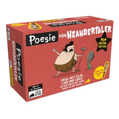 Asmodee Spiel Poesie für Neandertaler Popkultur Edition | ab 7 Jahren