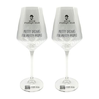 Don Pasquale Weingläser 2er-Set - Pretty Drinks for Pretty People