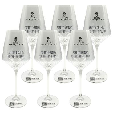 Don Pasquale Weingläser 6er-Set – Pretty Drinks for Pretty People
