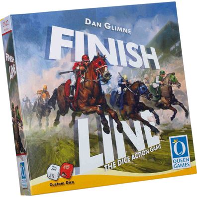 Finish Line: Spannendes Pferderennen-Würfelspiel von Queen Games ab 12