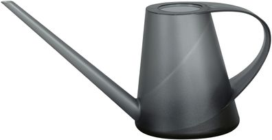 Geli Capri Gießkanne – 1.3L Kunststoff Anthrazit Transparent Langtülle