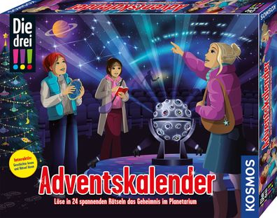 Die drei !!!- Adventskalender 2025 - 24 Rätsel das Geheimnis im Planetarium