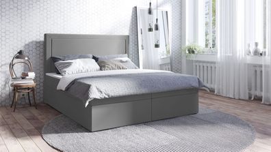 Boxspringbett T63 , mit zwei Bettkasten , Topper, Farbe und Große wählbar