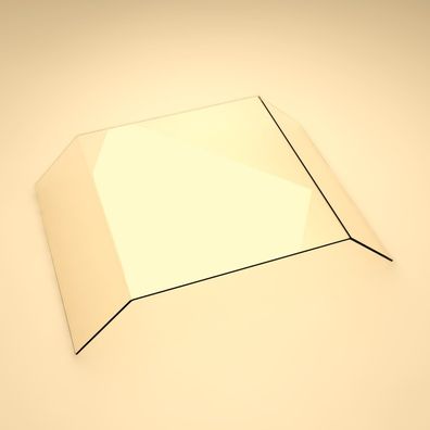 Kaminglas mit/ohne Dichtset für Wamsler Typ 19882 & 19872 mit gebogener Kaminscheibe