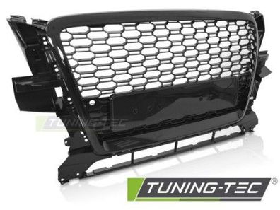Upgrade Design Sportgrill / Kühlergrill für Audi Q5 08-12 schwarz glänzend in Wabe