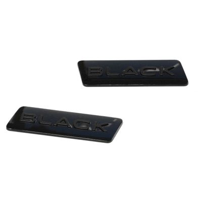 Original VW Golf 8 R Black Edition Plaketten B-Säule Schriftzug Logo Emblem schwarz