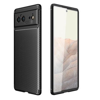 Google Pixel 6 Handy Hülle Case Schale schwarz dünn 2. Haut Armour Case Pixel6