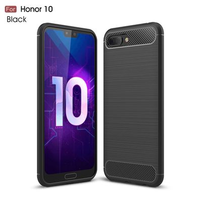 Honor 10 Handy Hülle Case Schale TPU dünn schwarz 2. Haut Armour Honor10 NEU