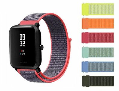 Ersatzband für Xiaomi Amazfit Bip U Pro Nylon Klett anschmiegend Huami Armband
