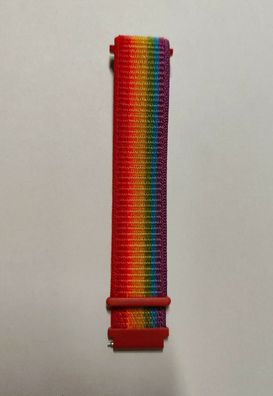 Ersatzband für Xiaomi Amazfit Bip Nylon Regenbogen Klett anschmiegend Armband