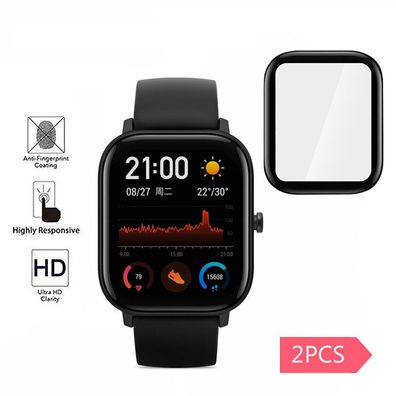 2 x 3D Tempered Glass für Xiaomi Amazfit GTS Huami Original Glas GTS GTR 9H
