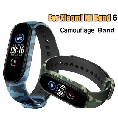 Xiaomi Mi Band 6 Ersatzband Silikon camouflage Armband Original MiBand 6