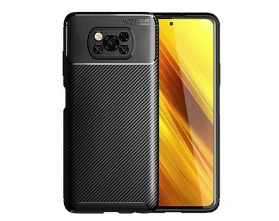 Xiaomi Poco X3 NFC Handy Hülle Case Schale Bumper TPU dünn schwarz Poco X3 NFC