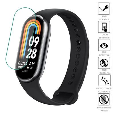 2 x Displayschutzfolie für Xiaomi Mi Band 8 Original Folie MiBand top und NEU !