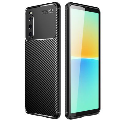 Sony Xperia 10 IV Handy Hülle Case Schale TPU dünn schwarz Sony 10 (4) NEU