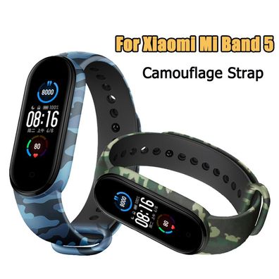 Xiaomi Mi Band 5 Ersatzband Silikon camouflage Armband Original MiBand 5
