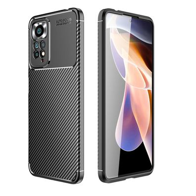 Xiaomi Redmi Note 11 PRO 5g Handy Hülle Case Schale Bumper TPU schwarz Pro 5 g