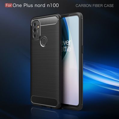 OnePlus N100 Handy Hülle Case Schale TPU schwarz Handyhülle One Plus Nord N100