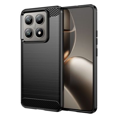 Xiaomi 14T Handy Hülle Case Schale für Mi 14T Handyhülle dünn Grip schwarz