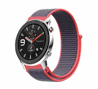 Ersatzband für Xiaomi Amazfit GTR 42mm Nylon Klett anschmiegend Huami Armband
