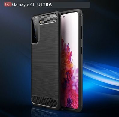 Samsung Galaxy S21 ULTRA Handy Hülle Case Schale TPU dünn schwarz S21 Ultra s 21
