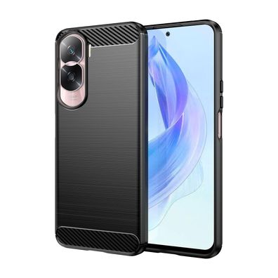 Honor 90 Lite Handy Hülle Case Schale TPU dünn schwarz Honor90 Lite Schutzhülle