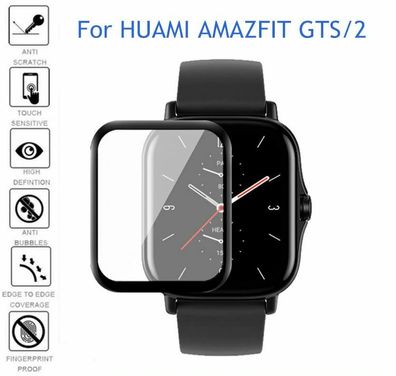 2 x 3D Tempered Glass für Xiaomi Amazfit GTS 2 Huami Original Glas GTS2 GTR 9H