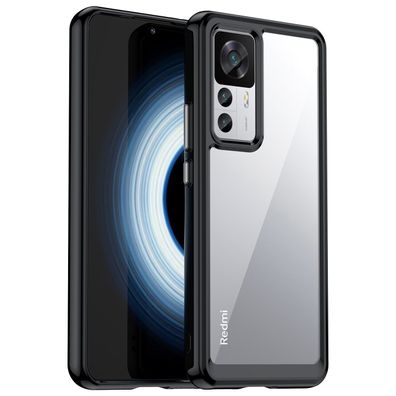 Xiaomi 12t Pro Handy Hülle Case TPU viel Grip dünn schwarz Handyhülle 12 t Pro