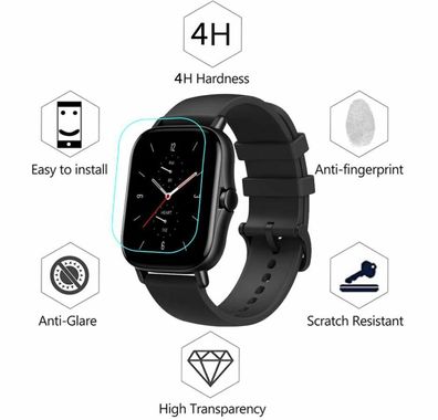 2 x Displayschutzfolie für Xiaomi Amazfit GTS 2 Huami Original Folie GTS2