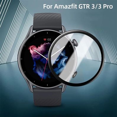 2 x 3D Tempered Glass für Xiaomi Amazfit GTR 3 Pro Huami Original Glas GTR3 PRO