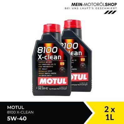 Motul 8100 X-clean 5W-40 2x1 Liter