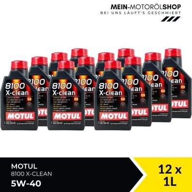 Motul 8100 X-clean 5W-40 12x1 Liter