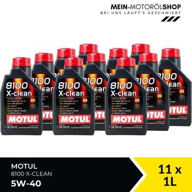 Motul 8100 X-clean 5W-40 11x1 Liter
