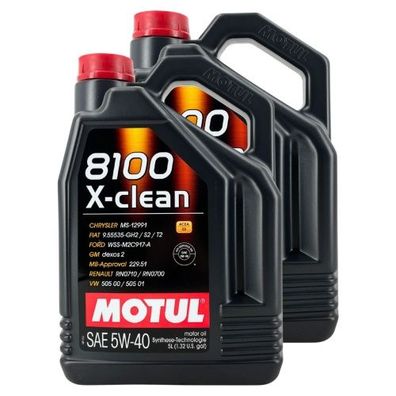 Motul 8100 X-clean 5W-40 2x5 Liter