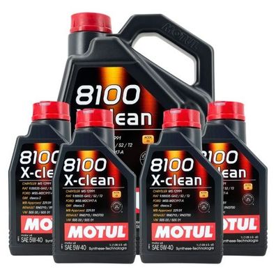 Motul 8100 X-clean 5W-40 5 + 4 Liter
