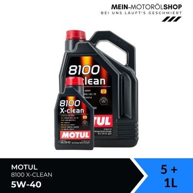 Motul 8100 X-clean 5W-40 5 + 1 Liter