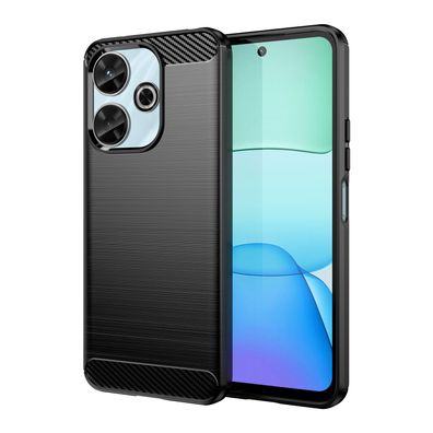 Xiaomi Poco M6 Handy Hülle Case Schale Bumper TPU dünn schwarz M6 NEU