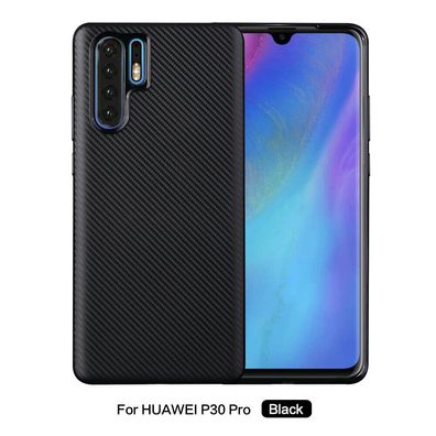 Handy Hülle für Huawei P30 Pro Karbondesign Case Schale TPU dünn schwarz P 30