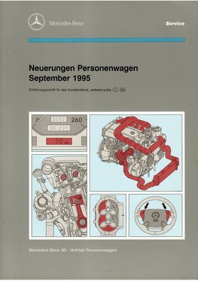 Werkstatthandbuch Mercedes Benz Neuerungen Personenwagen September 1995 W129, W 140,