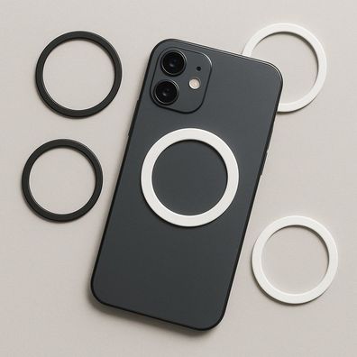 4 Stück magnetischer Ring für Handy / Case selbstklebend + starker Aufkleber TOP