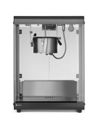 HENDI Popcorn-Maschine mit Glastür - mit Rührwerk, beheiztem Boden, 1155 W