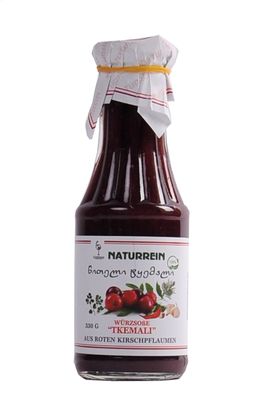 Hausgemachte georgische Würzsoße Tkemali rot, 0,33kg