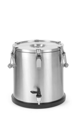 Isolierter tragbarer Behälter - mit Ablasshahn, HENDI, Profi Line, 20L, âŒ€330x(H)