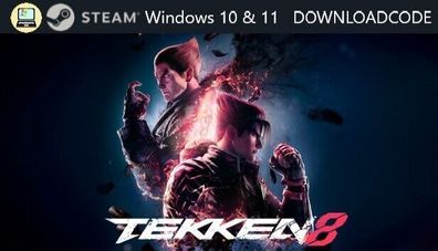 NEU PC Computer Spiel Tekken 8 für Windows 10 11 STEAM Download Code Game Key