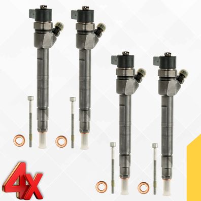 0445110186 Einspritzdüse Hyundai Kia Sorento 2.5 CRDI Bosch 33800-4A500 4 Stück