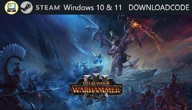 NEU PC Computer Spiel Total War Warhammer III für Windows 10 11 STEAM Game Code